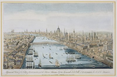 A General View of the City of London and the River Thames, plate 2 from 